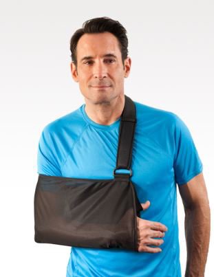 Shoulder Sling Breg Essential X-Large Mesh Fabric D-Ring / Hook and Loop Strap Closure Envelope Left or Right Arm