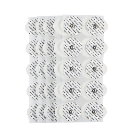 ECG Monitoring Electrode McKesson Snap Connector Conductive Adhesive Gel Foam Backing Adult Non-Radiolucent 50 per Pack