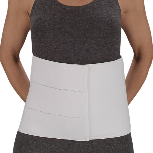 Abdominal Binder DeRoyal Large Hook and Loop Closure 63 to 74 Inch Waist or Hip Circumference 9 Inch Height Adult