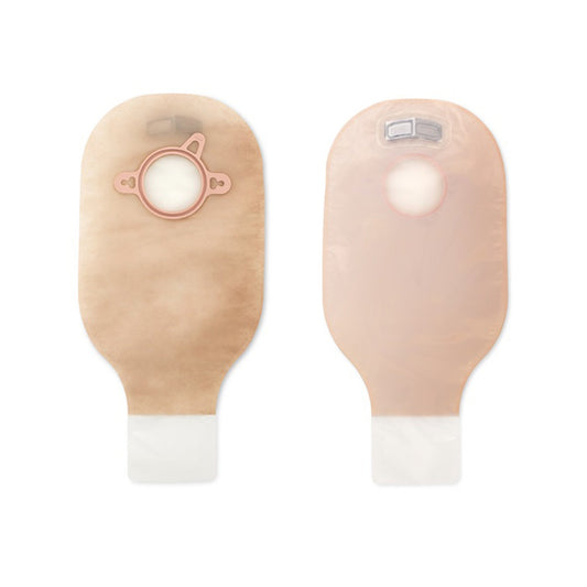 New Image™ 18162 Transparent Colostomy Pouch, Pre-cut to Fit 44 mm Stomas, Green