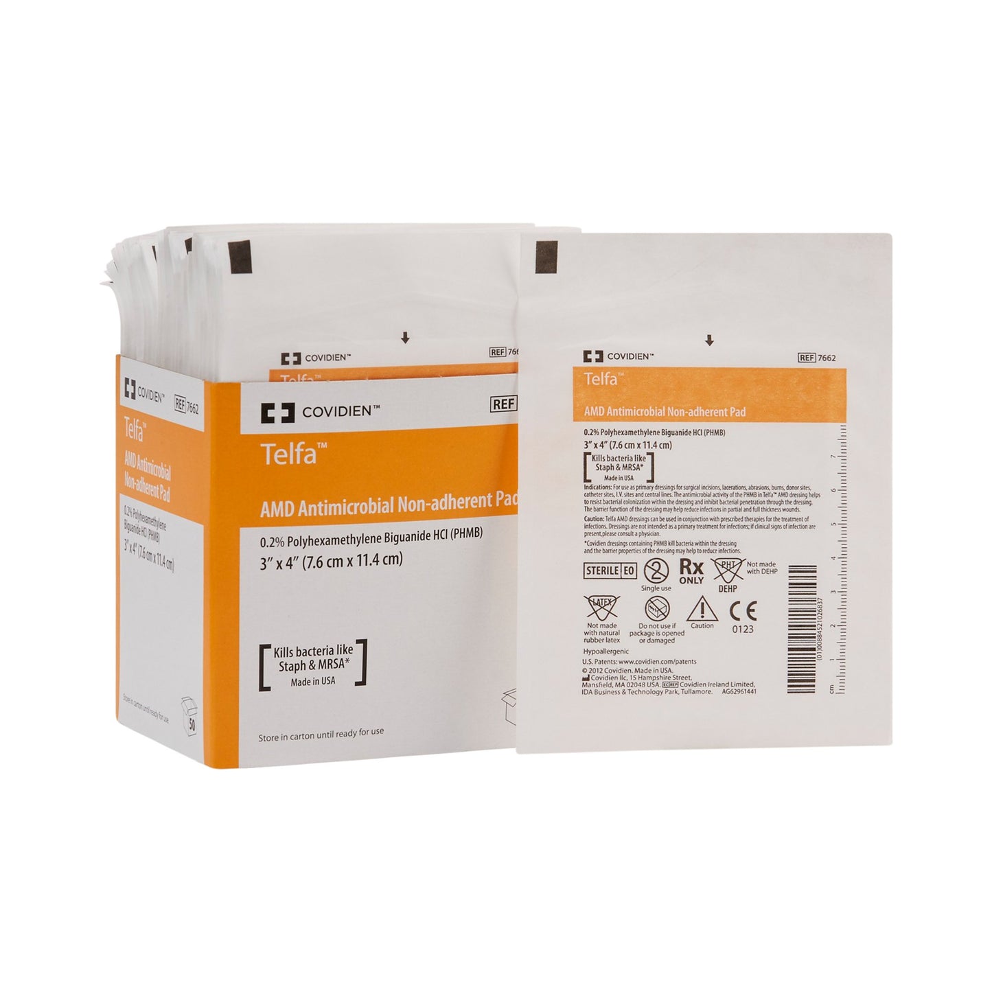 Telfa™ Impregnated Antimicrobial Dressing, 3 x 4 Inch