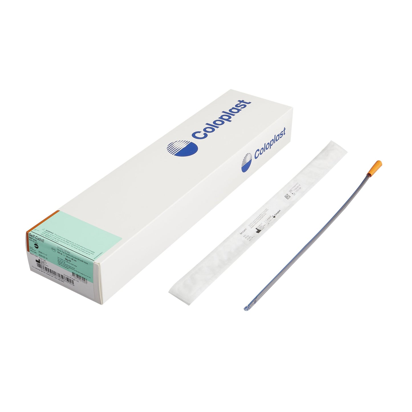 Self-Cath Male Urethral Catheter, 16 Fr, Coud Olive Tip