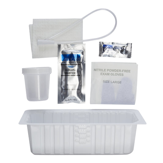 Dover™ Open Intermittent Urethral Catheter Tray, BZK