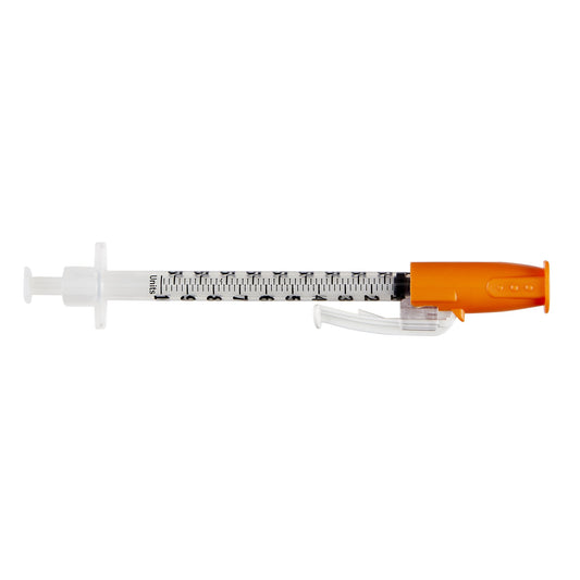 SafetyGlide™ Insulin Syringe with Needle, 29 Gauge, 1/2 Inch Needle Length