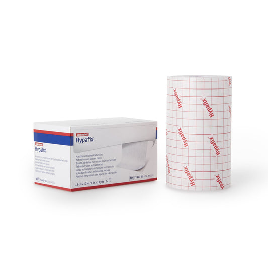 Hypafix Nonwoven Dressing Retention Tape, 6 Inch x 10 Yard, White