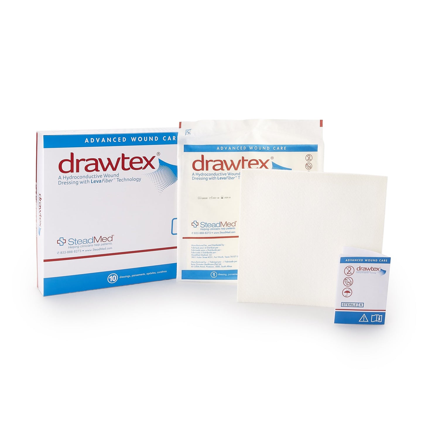 Drawtex Nonadherent Dressing, 8 x 8 Inch