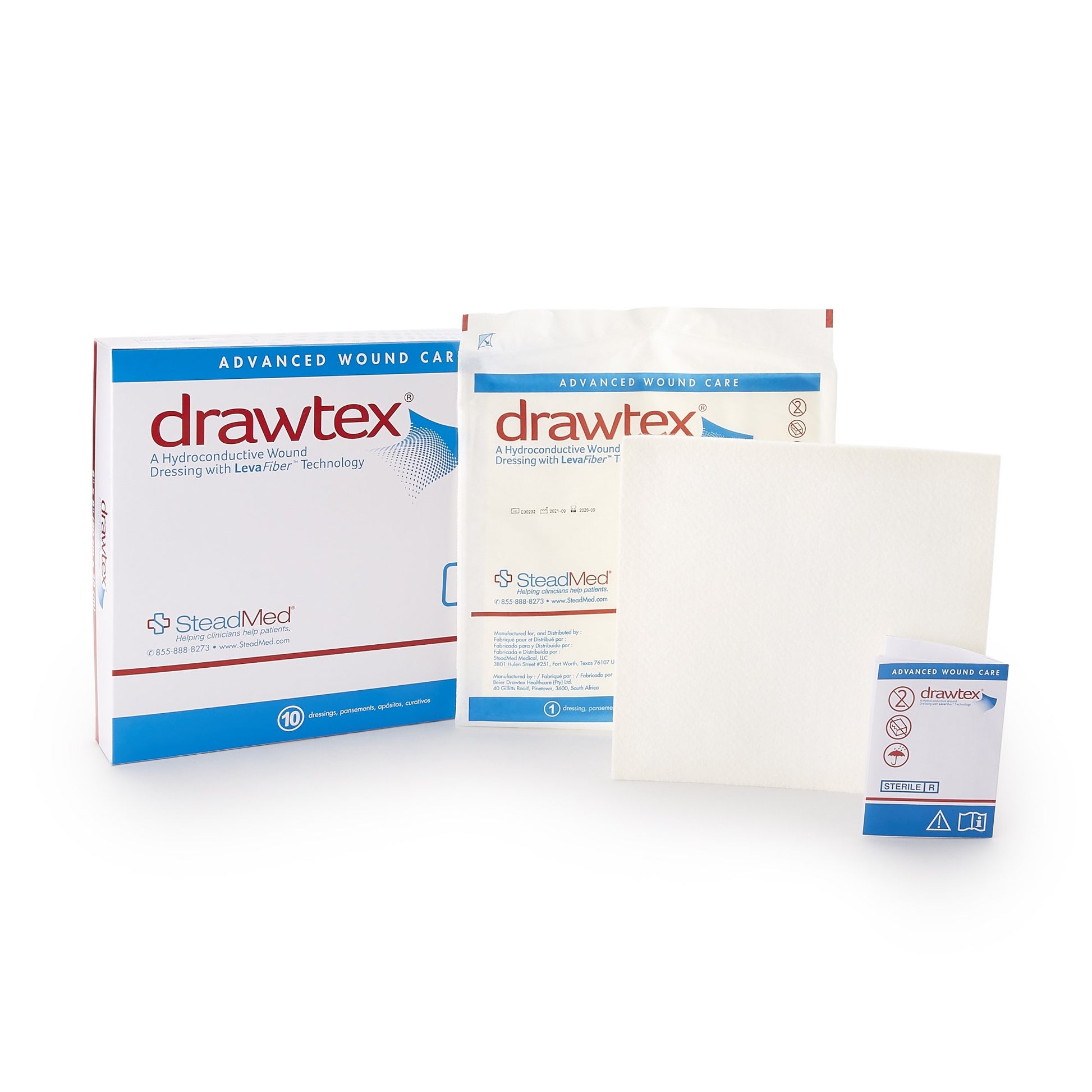 Drawtex Nonadherent Dressing, 8 x 8 Inch