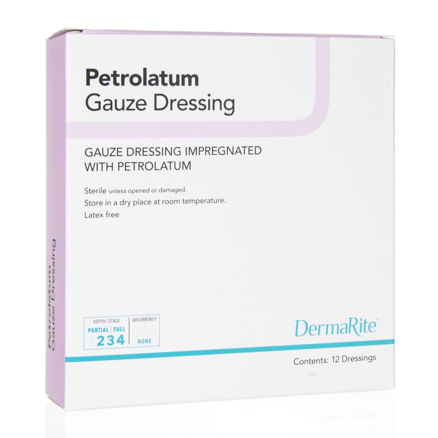DermaRite Petrolatum Impregnated Dressing, 1 x 8 Inch