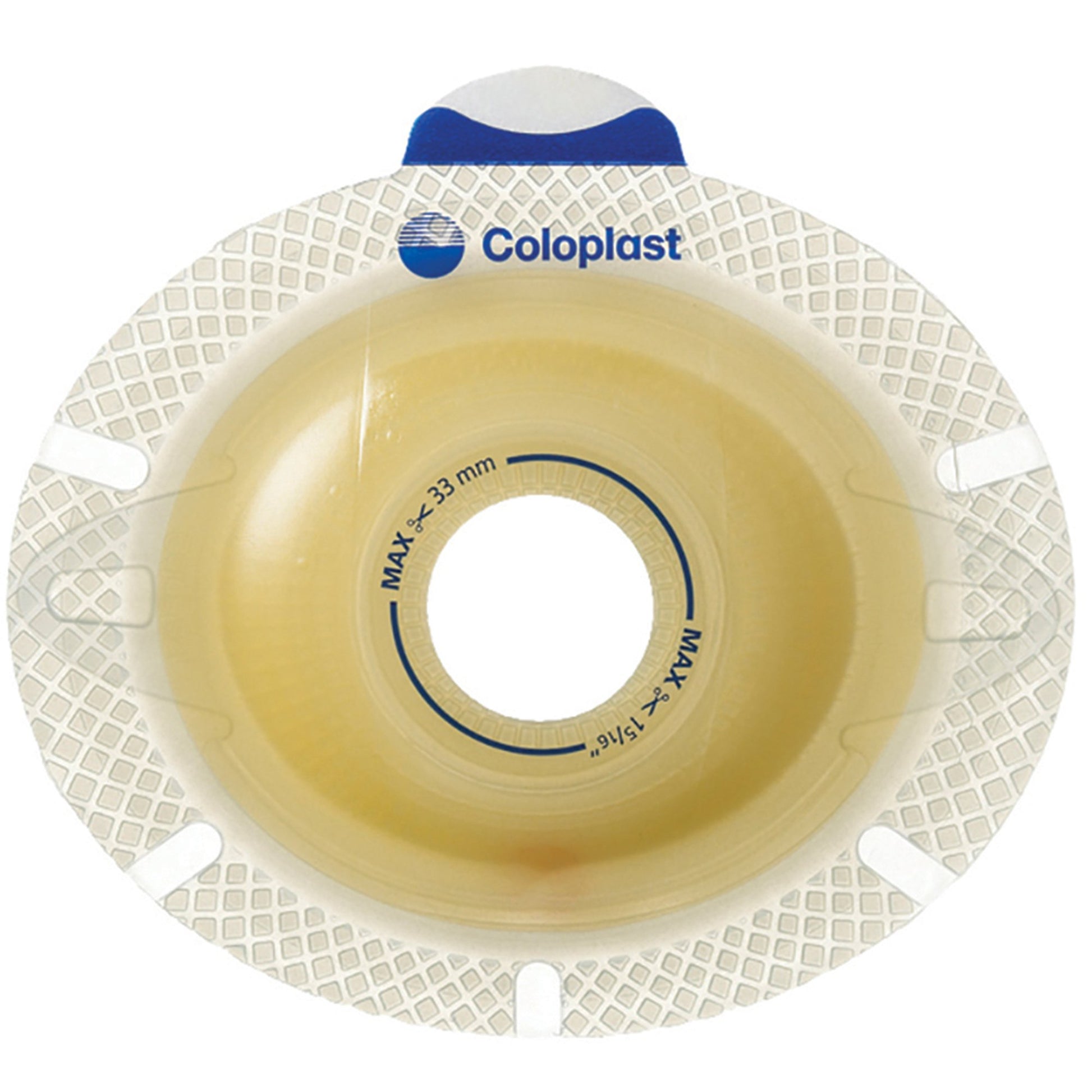 SenSura Click Xpro Convex Light Ostomy Barrier, 35 mm Stoma, Blue Match
