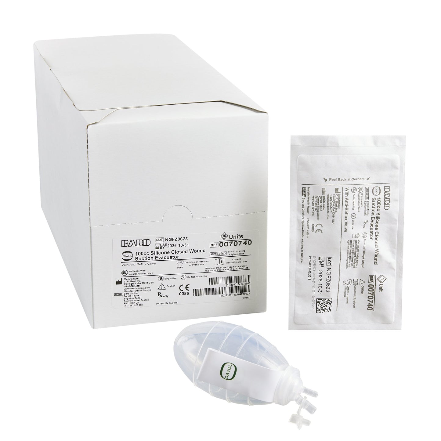 Reliavac Bulb Evacuator Drainage, 100 mL
