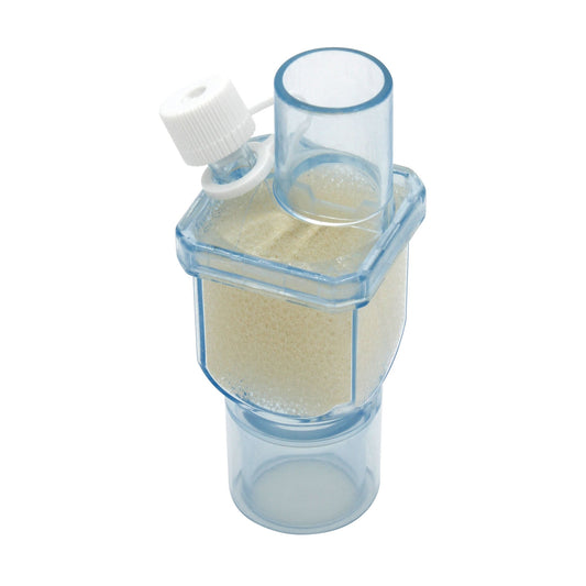 Heat and Moisture Exchanger 34.5 at VT = 250 ml • 32.5 at VT = 500 ml 0.8 @ 30 LPM • 2.1 @ 60 LPM Straight