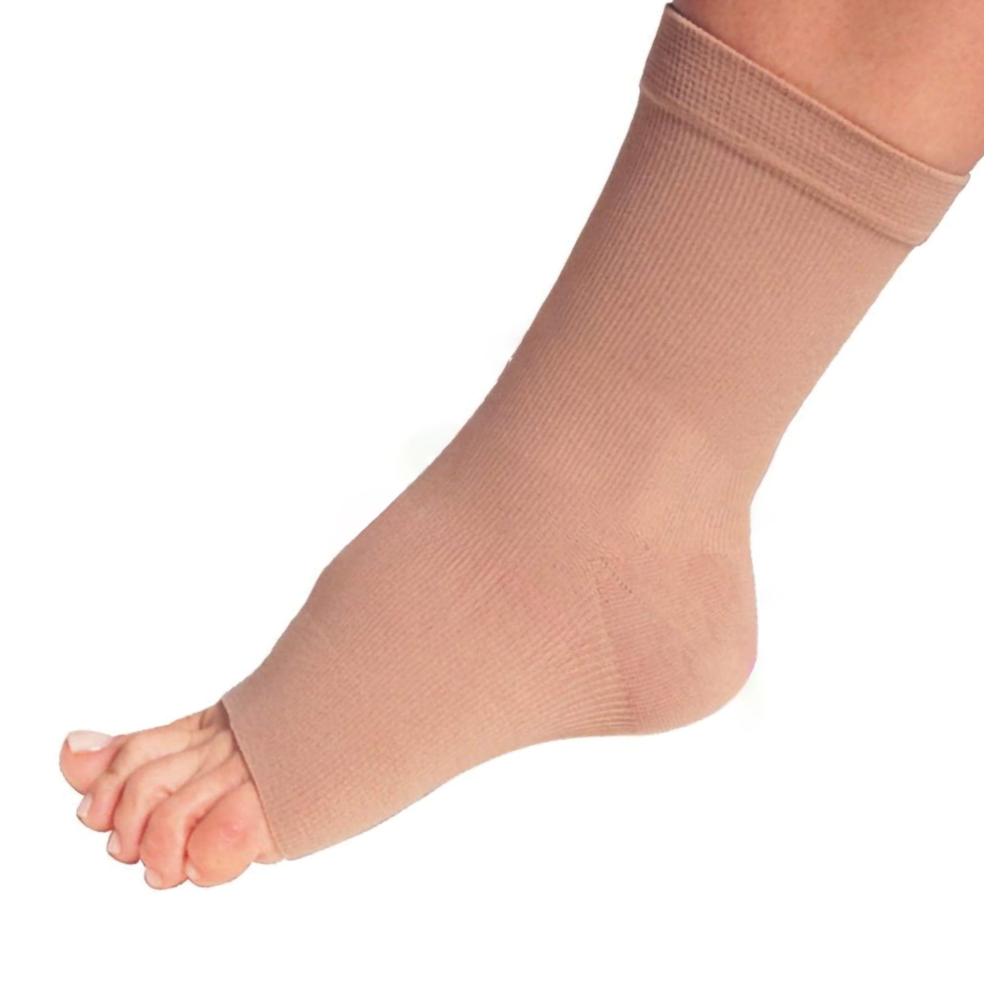 Compression Sleeve Pedi-Smart Size 2 Beige Ankle