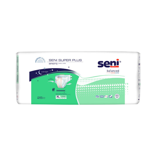 Seni Super Plus Overnight Heavy Absorbency Incontinence Brief, Extra Large