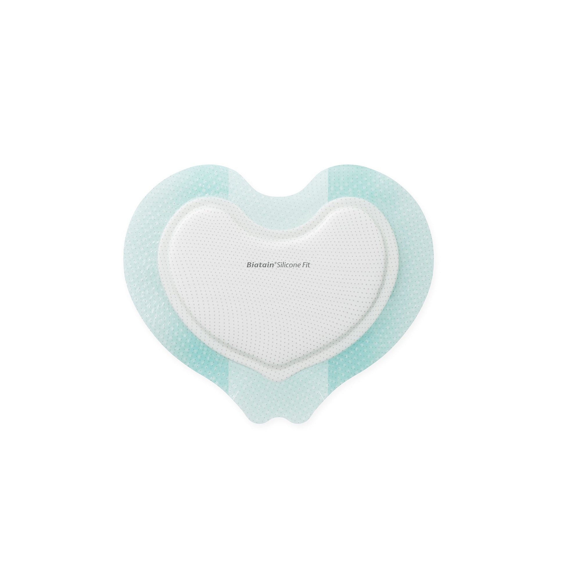 Silicone Foam Dressing Biatain Silicone Fit 6 x 7-3/4 Inch With Border Film Backing Silicone Adhesive Sacral Sterile