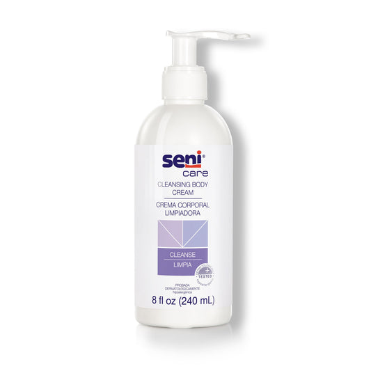 Seni Care Rinse Free Body Wash, 8-ounce Pump Bottle