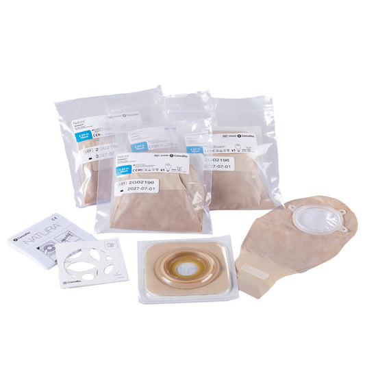 Ostomy Pouch Natura One-Piece System Mold to Fit 2-3/4 Inch Stoma Drainable