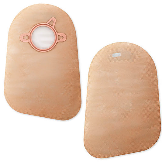 New Image™ Two-Piece Beige Filtered Ostomy Pouch, 44mm Flange, Green Match