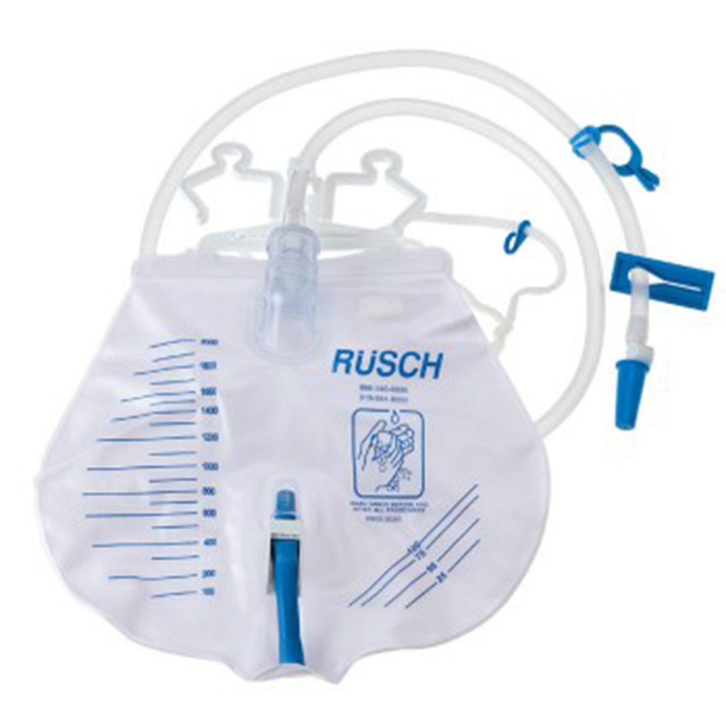 Rusch Premium Urinary Drain Bag, 2,000 mL
