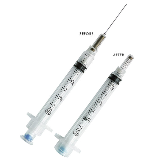 VanishPoint Syringe with Hypodermic Needle, 23 Gauge, 1-1/2 Inch Needle Length