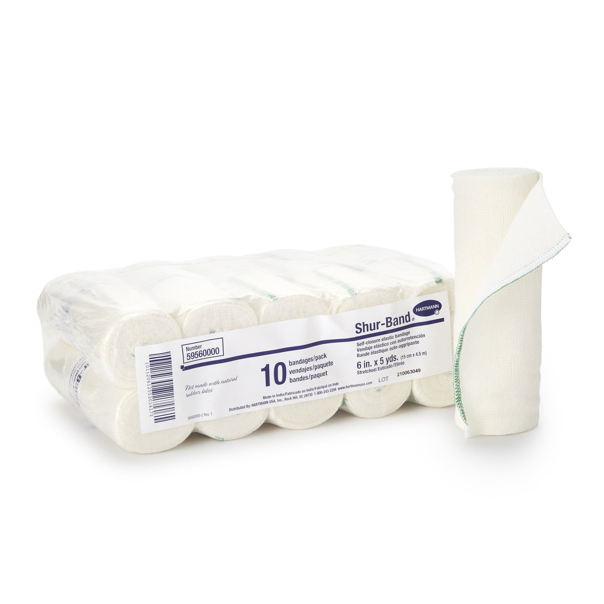 Shur-Band LF Single hook-and-loop closure Elastic Bandage, 6 Inch x 5 Yard