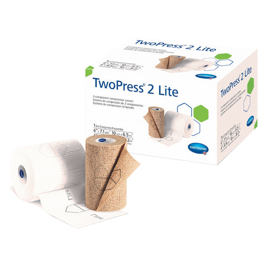 TwoPress 2 Lite Two-Layer Compression Bandage System with Visible Indicators
