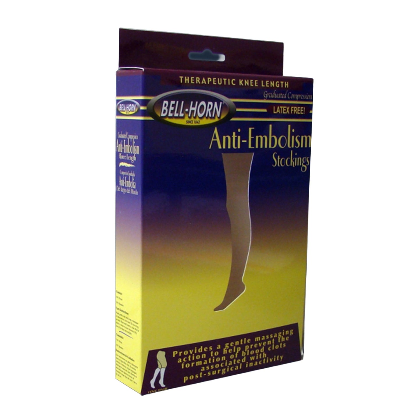 Bell-Horn Thigh Length Anti-embolism Stockings, 3X-Large, Beige