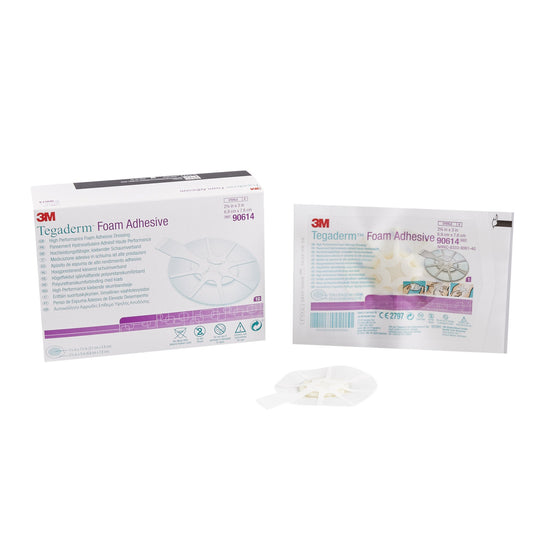3M™ Tegaderm™ High Performance Adhesive with Border Foam Dressing, 2 x 2 Inch