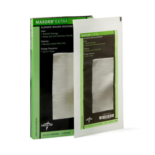 Maxorb Extra Alginate Dressing, 4 x 8 inch