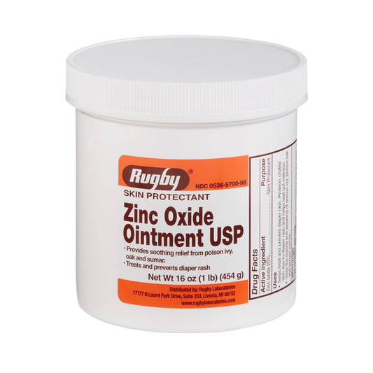 Rugby Zinc Oxide Skin Ointment USP, 16 oz.