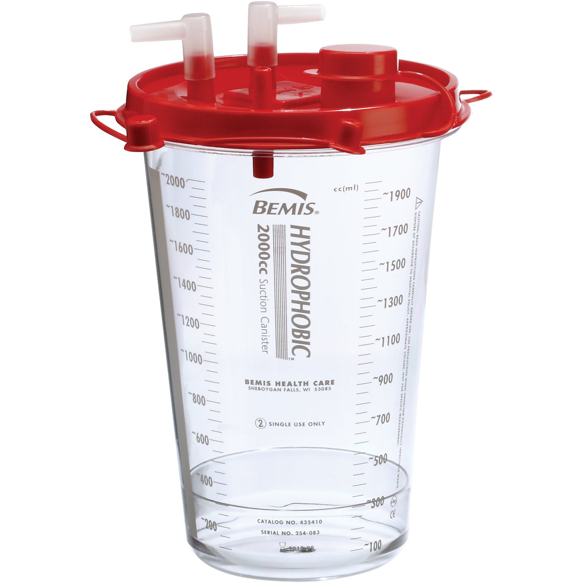 Rigid Suction Canister Hi-Flow™ 2000 mL Pour Lid