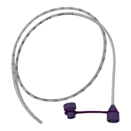 Pediatric Nasogastric Feeding Tube with ENFit Connector 8 Fr. 24 Inch Tube Polyurethane Sterile