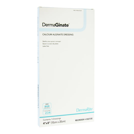 DermaGinate Alginate Dressing, 4 x 8 inch
