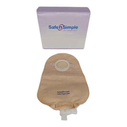 Urostomy Pouch Safe n Simple™ Two-Piece System 9 Inch Length Without Barrier Drainable