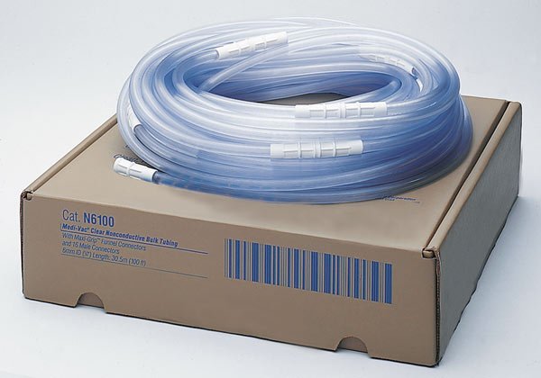 Medi-Vac Suction Tubing, 1/4 Inch Inner Diameter, 20 Foot Length