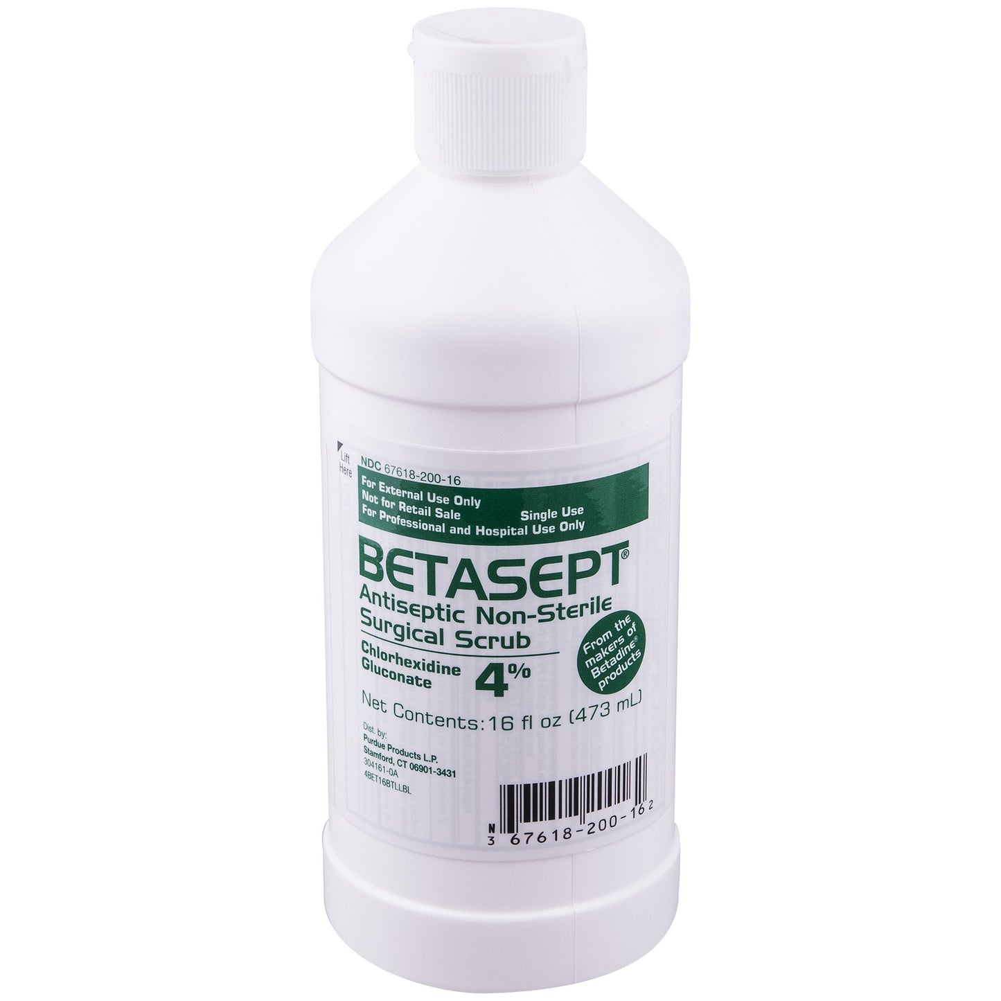 Surgical Scrub Solution Betasept 16 oz. Bottle 4% Strength CHG (Chlorhexidine Gluconate) NonSterile