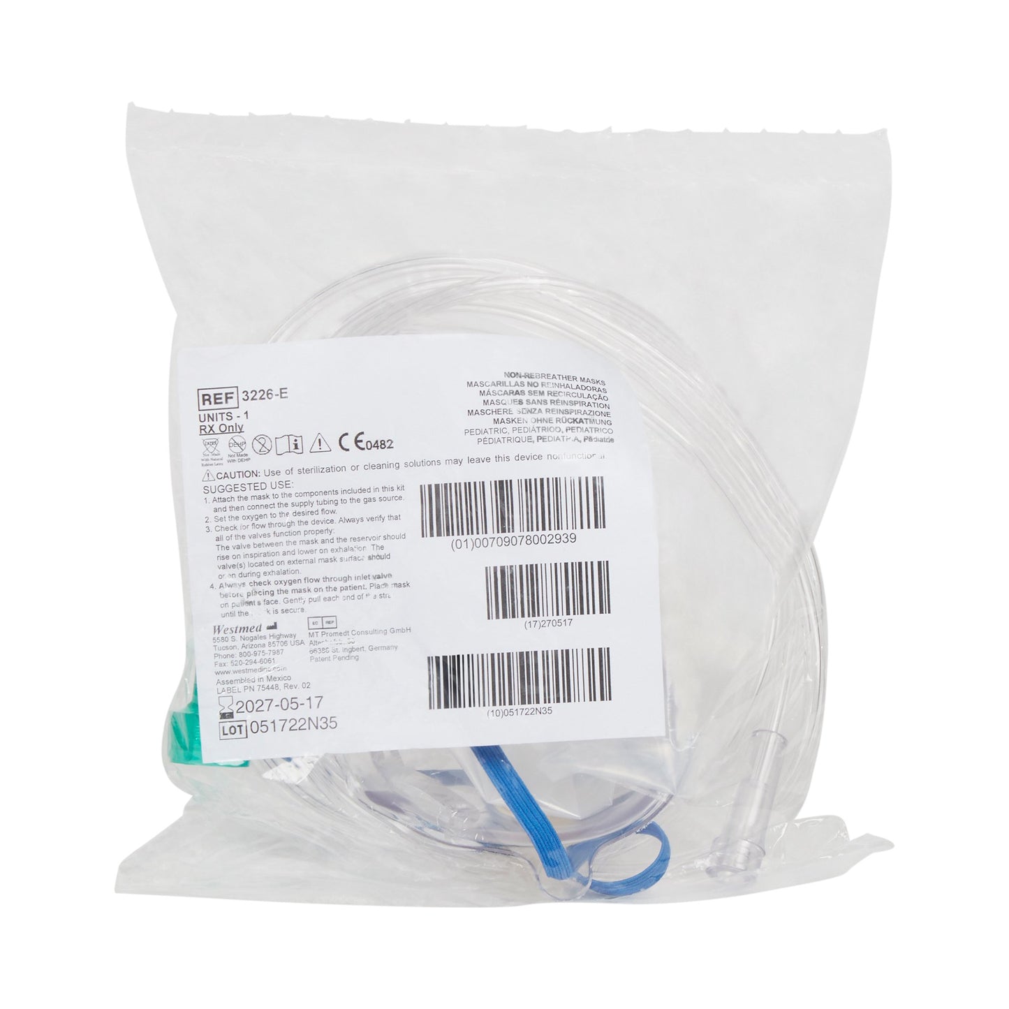 McKesson Nonrebreather Oxygen Mask, Pediatric
