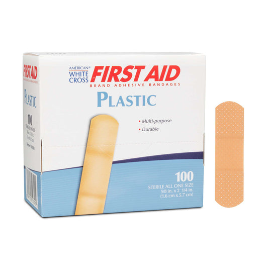 American White Cross First Aid Adhesive Strips, 5/8 x 2¼ Inches