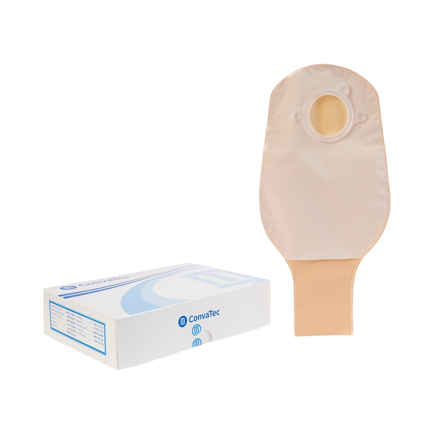 Sur-Fit Natura Opaque Colostomy Pouch, 12-Inch Length, 1 Inch Flange