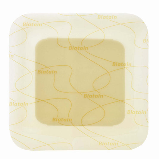 Biatain Hydrocolloid Adhesive with Border Foam Dressing, 7 x 7 Inch