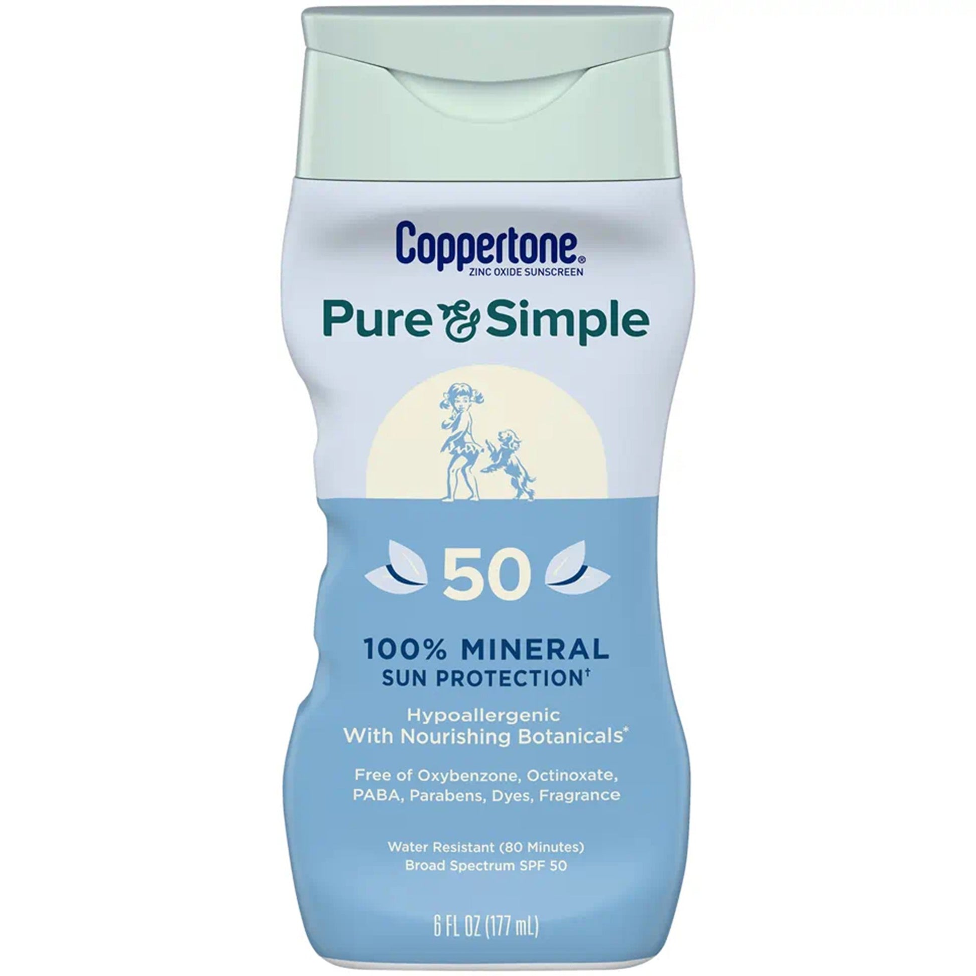 Coppertone Pure and Simple SPF 50 Mineral Sunscreen Spray, 5 oz.