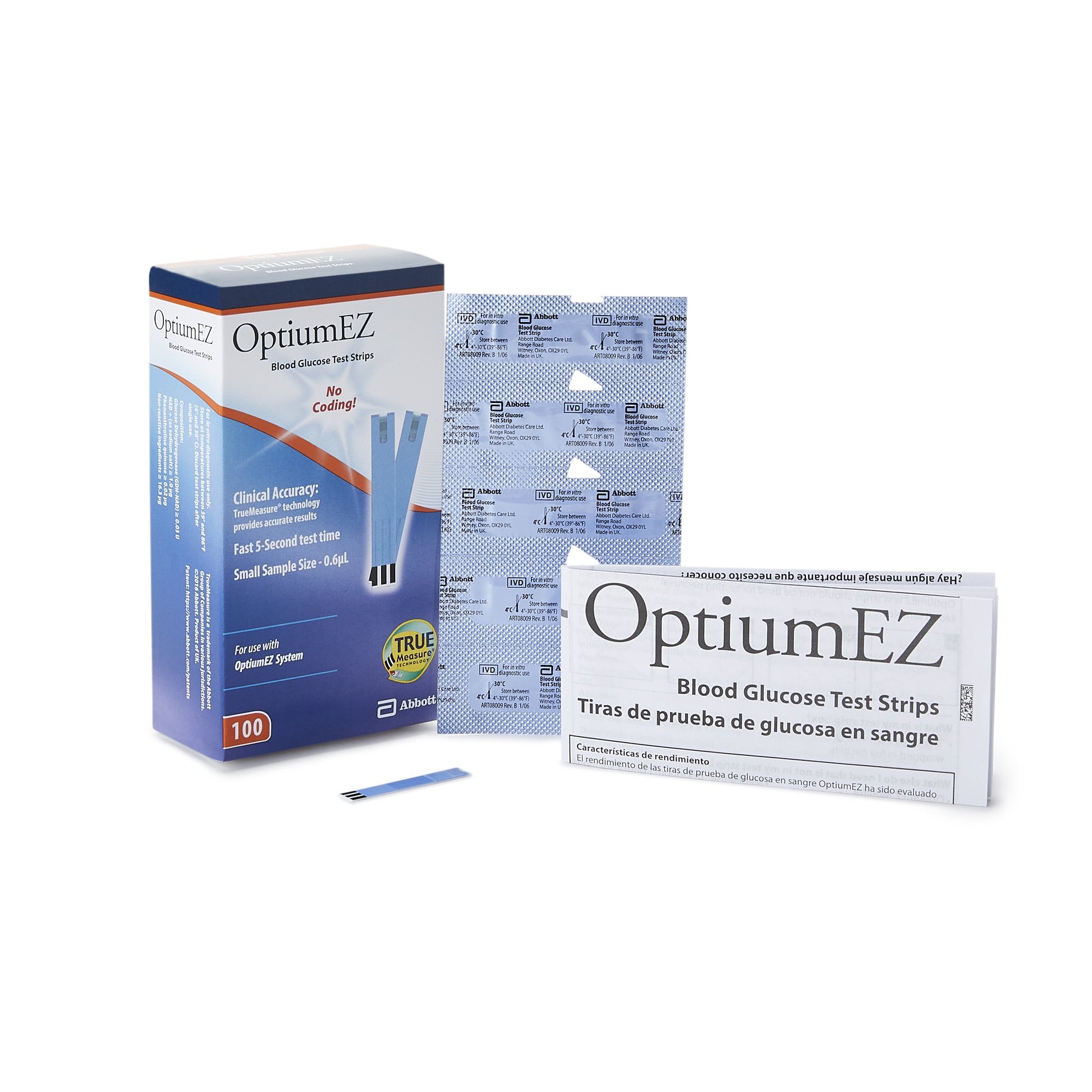 Optium EZ Blood Glucose Test Strips