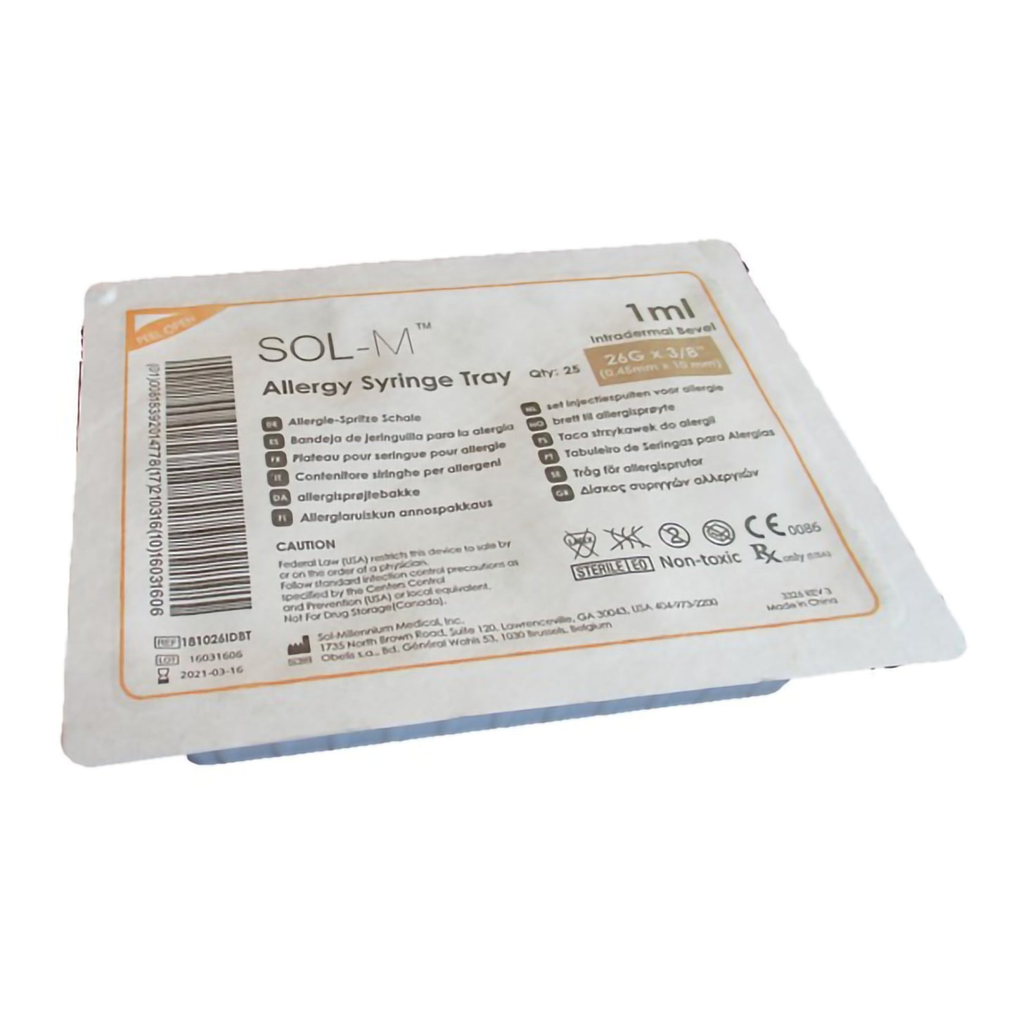 Sol-M™ Allergy Tray