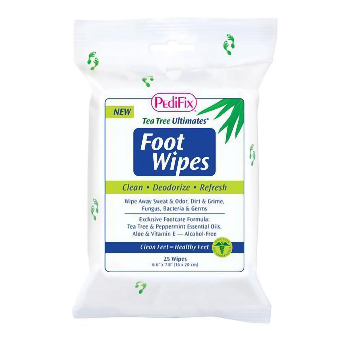 PediFix Tea Tree Oil, Peppermint, Aloe and Vitamin E Ultimates Foot Wipes