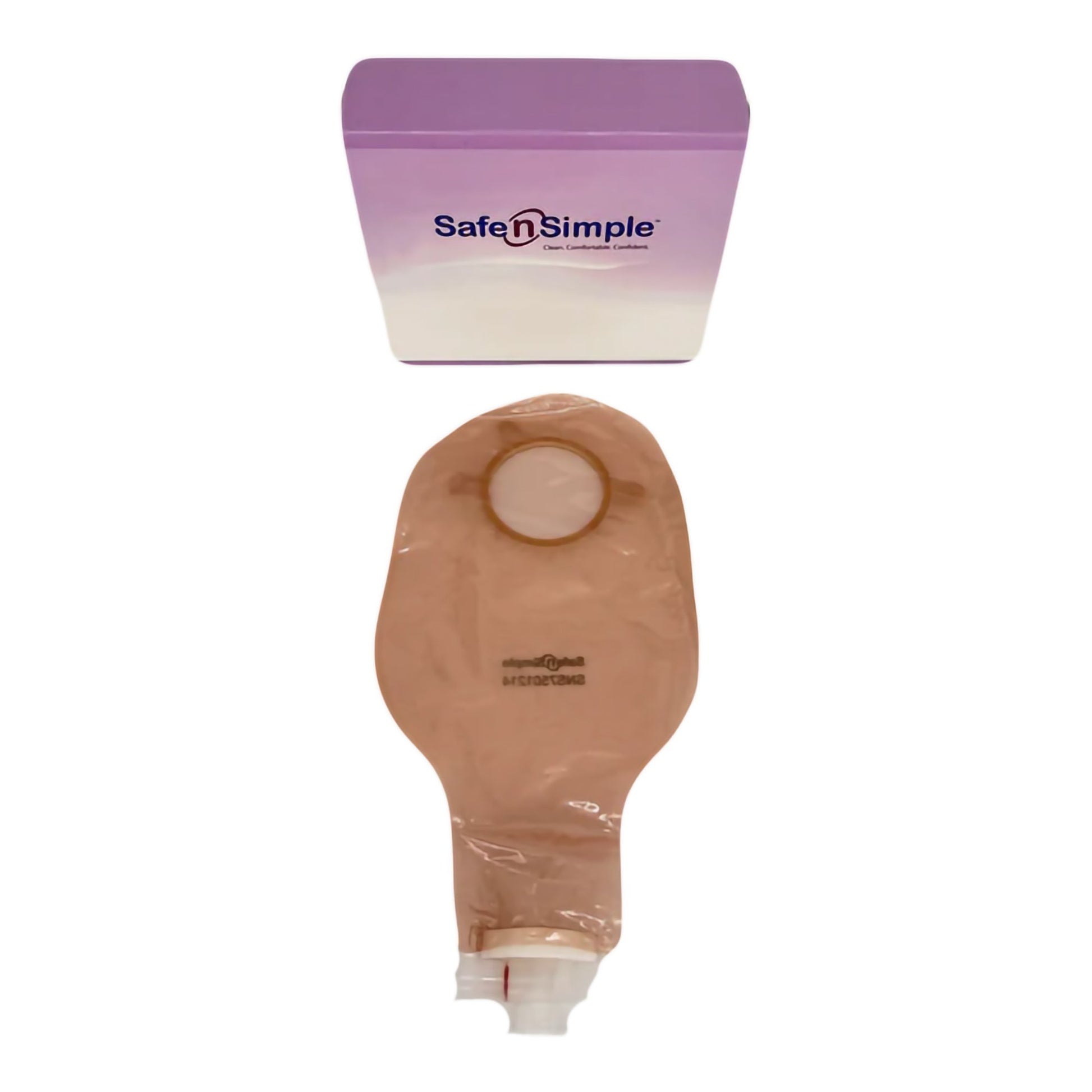 Urostomy Pouch Safe n Simple™ Two-Piece System 9 Inch Length Without Barrier Drainable