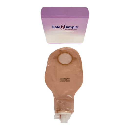 Urostomy Pouch Safe n Simple™ Two-Piece System 9 Inch Length Without Barrier Drainable