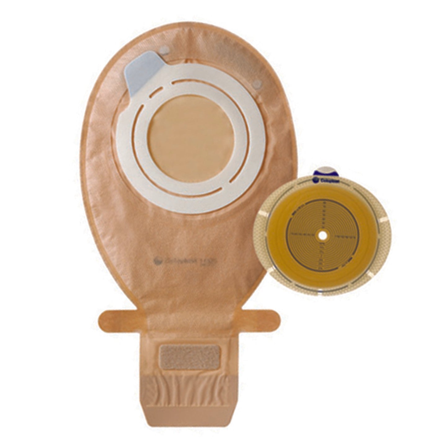 Ostomy Pouch SenSura Flex Wide Two-Piece System Maxi Length Convex, Trim to Fit 3/4 to 1-7/8 Inch Stoma Drainable
