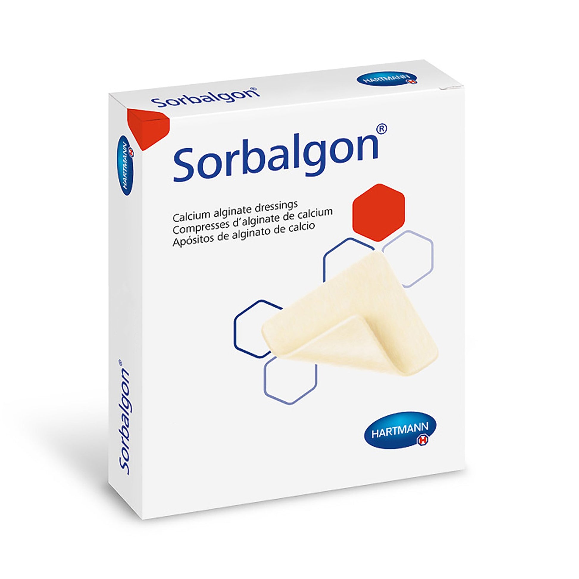 Alginate Dressing Sorbalgon Calcium Alginate / Polysorbate 4 X 8 Inch Rectangle