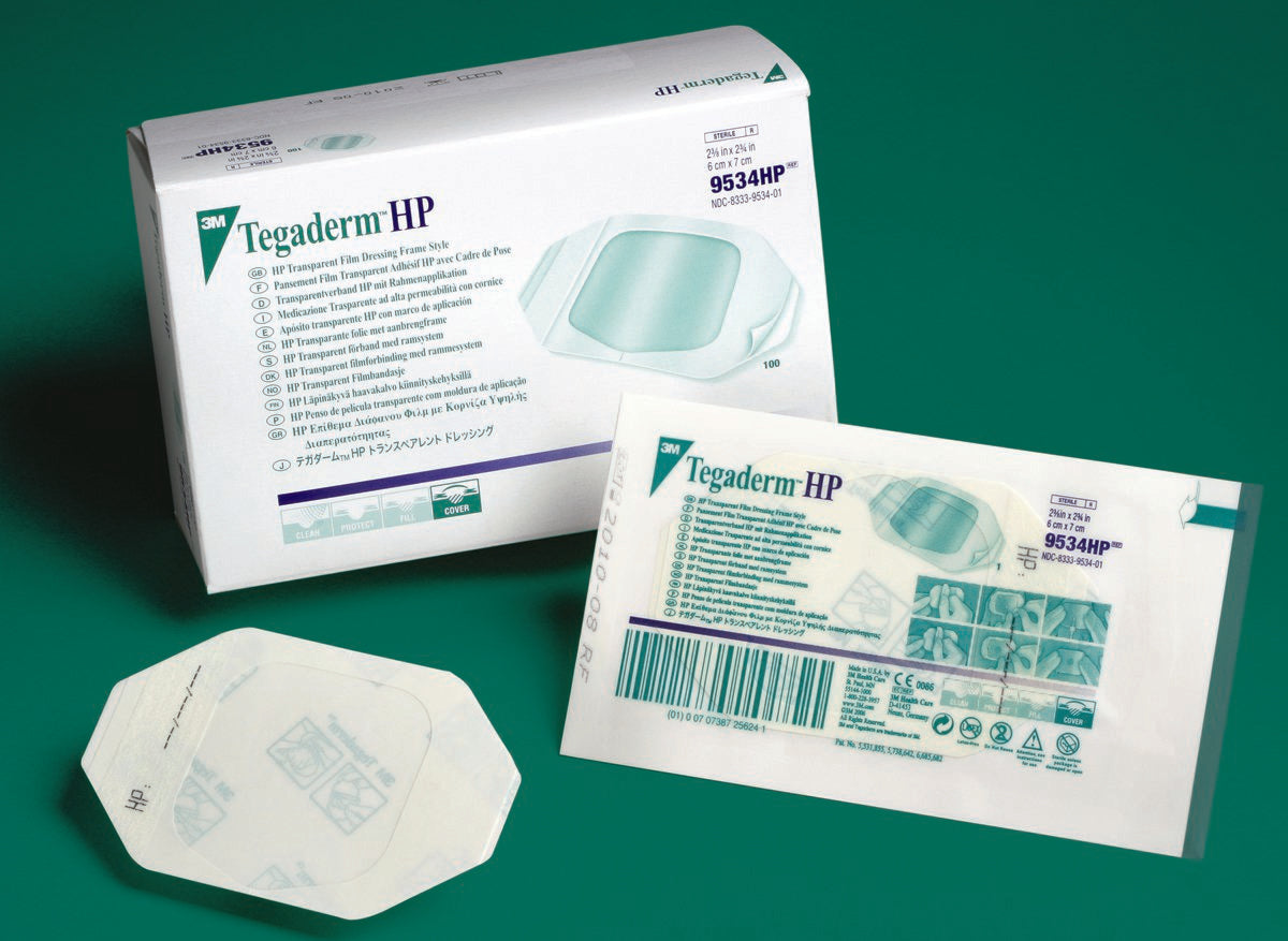 3M™ Tegaderm™ HP Transparent Film Dressing, 4 x 4 Inch Oval