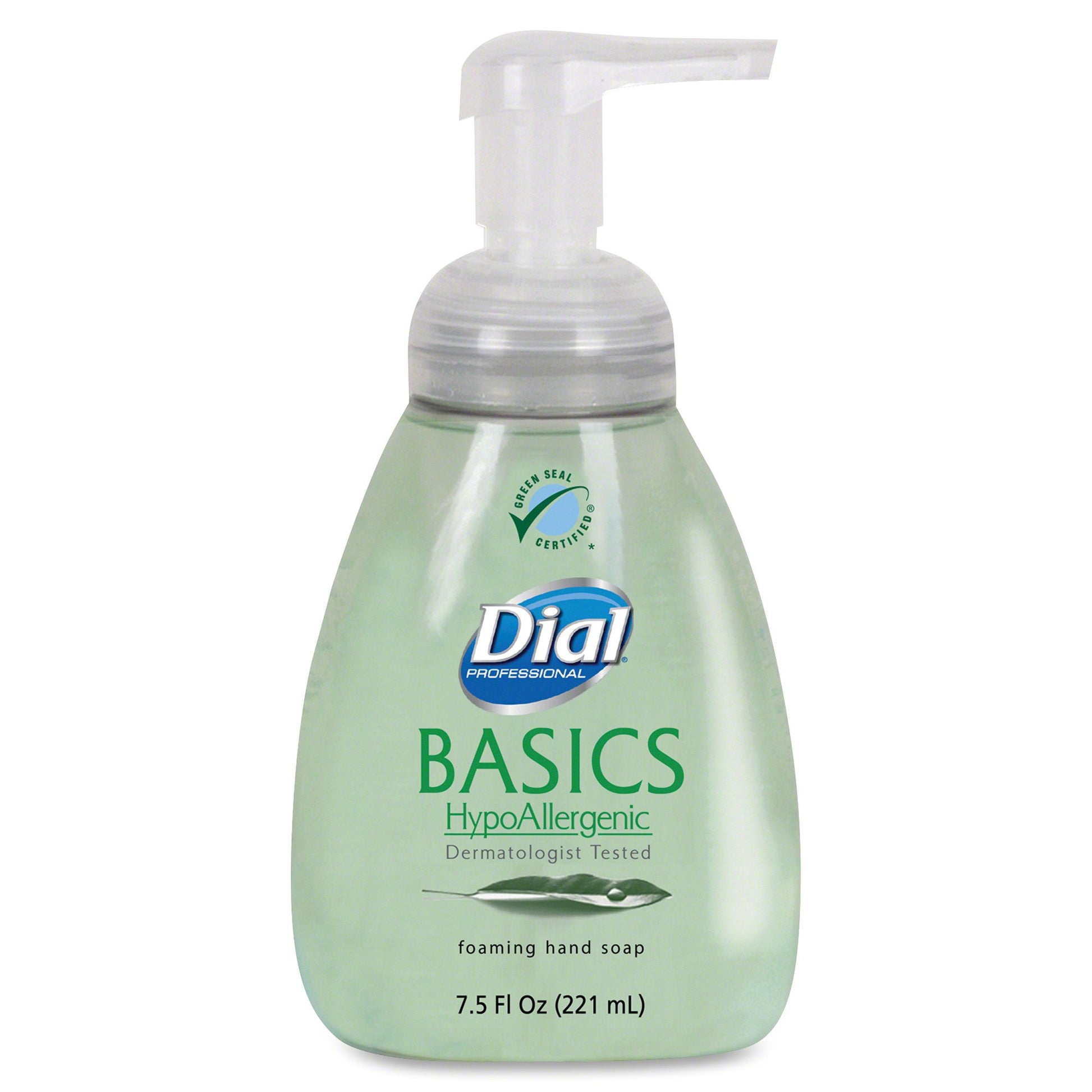 Dial Professional Basics HypoAllergenic Foaming Hand Soap, 7.5-oz. Pump Bottle