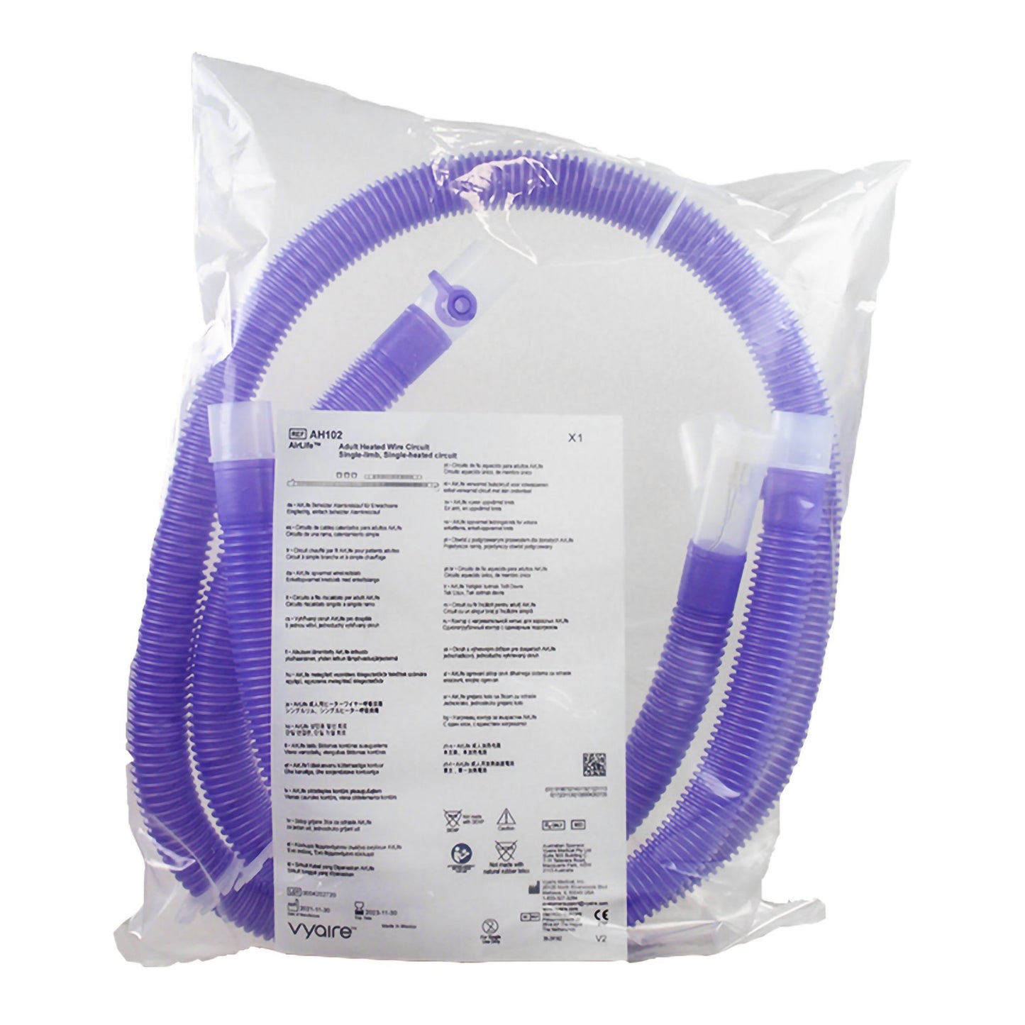 Anesthesia Breathing Circuit Limb-O™ Corrugated Tube 60 Inch Tube Single Limb Adult 3 Liter Bag Single Patient Use